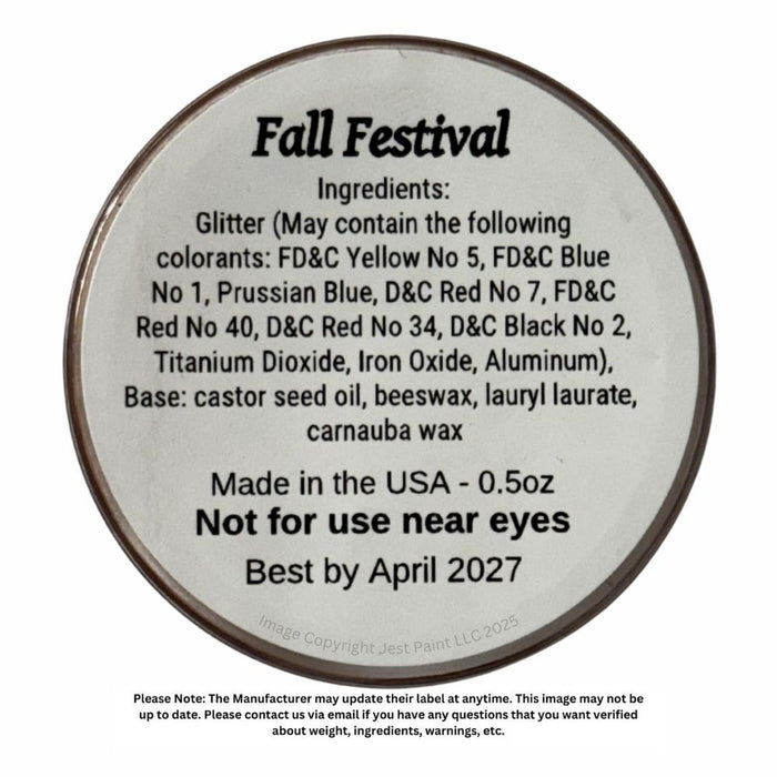 Amerikan Body Art | CHUNKY Glitter Cremes - New Formula - FALL FESTIVAL - .5oz