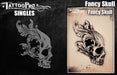 Tattoo Pro  | Body Painting Stencil - SINGLES Fancy Skull - S123