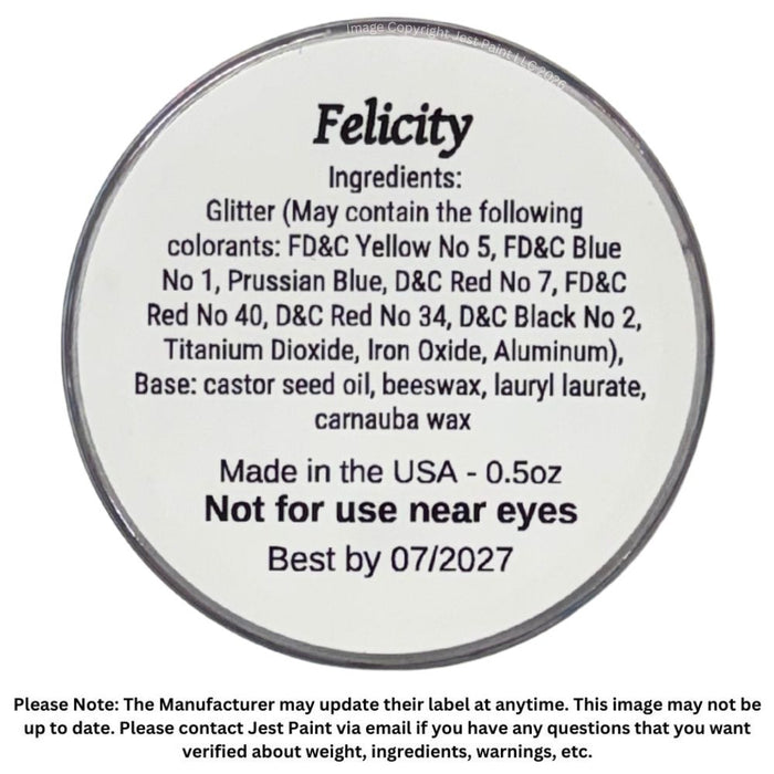 Amerikan Body Art | CHUNKY Glitter Cremes - New Formula - FELICITY - .5oz