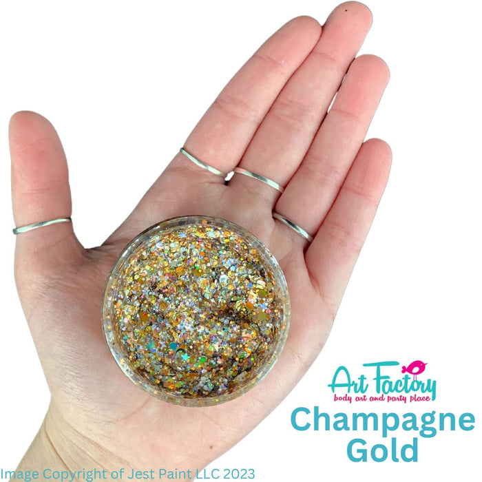Festival Glitter | Chunky Glitter Gel - Champagne Gold - 1.2 oz