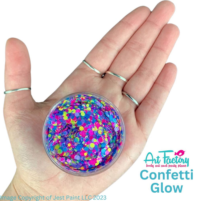 Festival Glitter | Chunky Glitter Gel - UV Confetti Glow - 1.2 oz