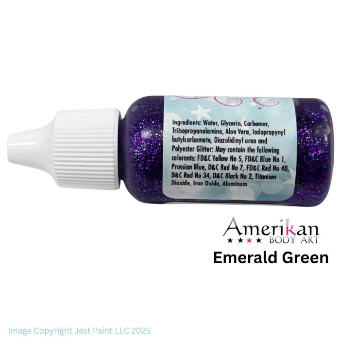 Amerikan Body Art | LIQUID BLING Face Painting Glitter Gel - Fiesta Purple  1/2oz  #16