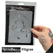Tattoo Pro  | Body Painting Stencil - SINGLES Filigree - S115