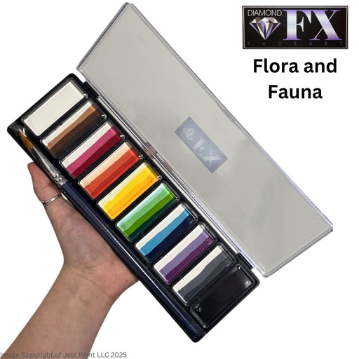 Diamond FX Face Paint - Ultimate Splitcake Palette - Flora and Fauna (10x10g)