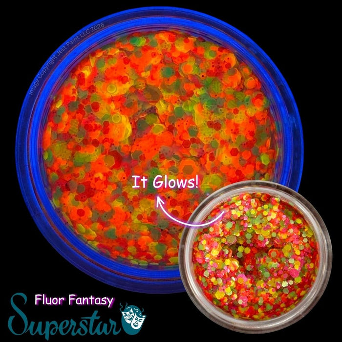Superstar | Chunky Glitter Cream - Fluor Fantasy (10gr Jar)