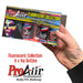 ProAiir Alcohol-Based Hybrid Airbrush Paint Set | 6 FLUORESCENT [flo] - 1oz Bottles  #15 (SFX - Non Cosmetic)