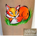 MILENA STENCILS | Face Painting Stencils -  (Cute Fox Set)  D27