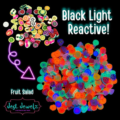 Jest Jewelz Face Painting Gems | Small Fruit Salad - 1/2 tbsp (234 gems aprox)
