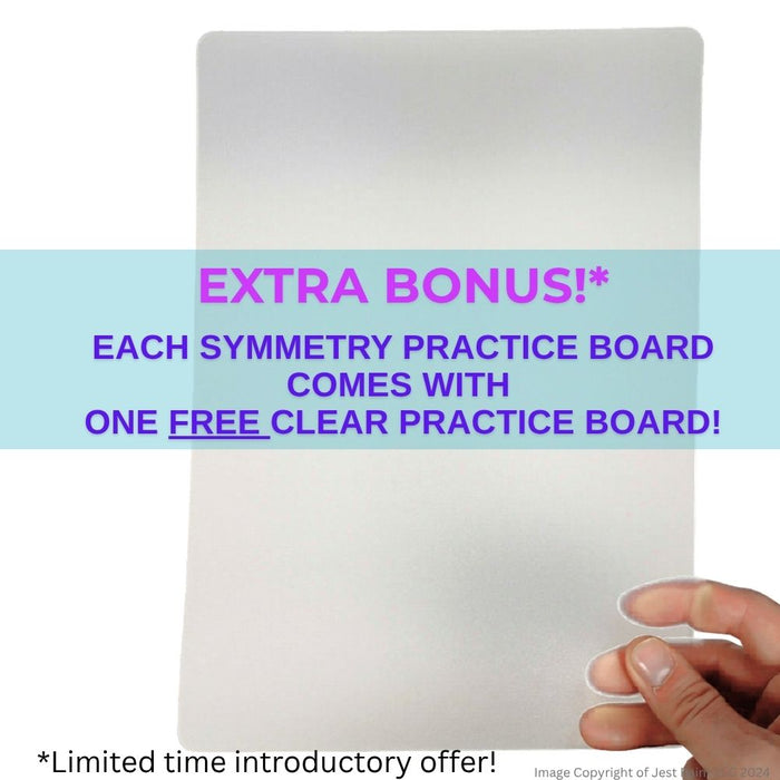 Fun Faces KatzNC | Face Painting Practice Board -  Girl Décolletage / Symmetry Practice Board   (FPB1) + FREE Clear Board Bonus!