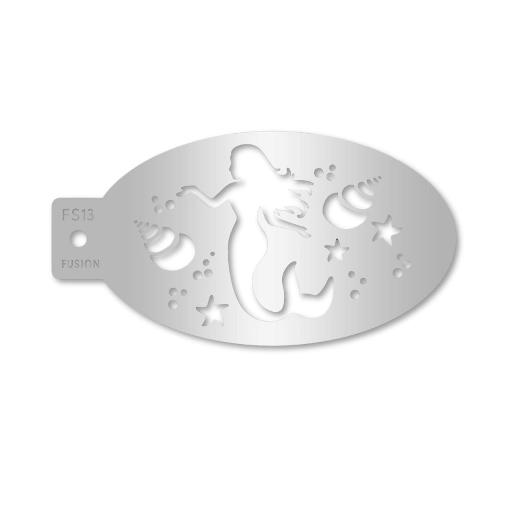 Fusion Body Art Face Painting Stencil Underwater Mermaid FS13