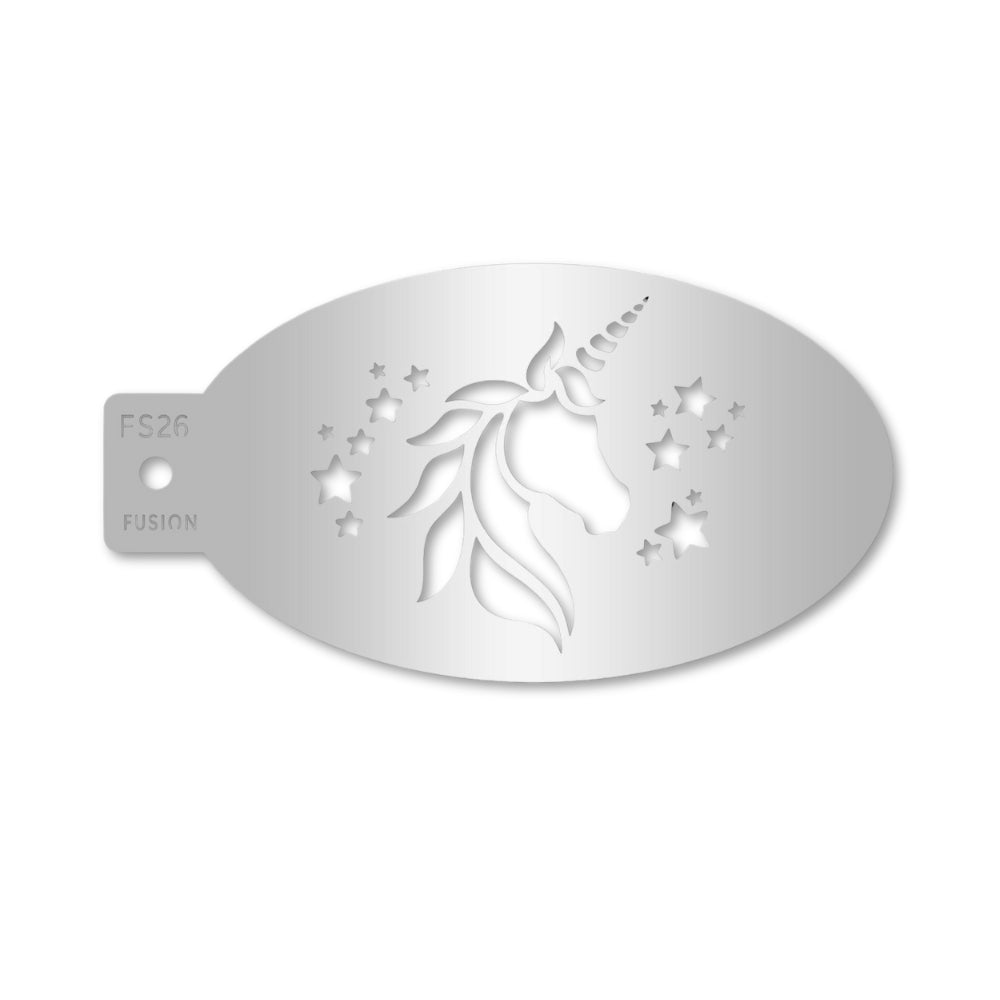 Fusion Body Art Face Painting Stencil Mystical Unicorn FS26 — Jest