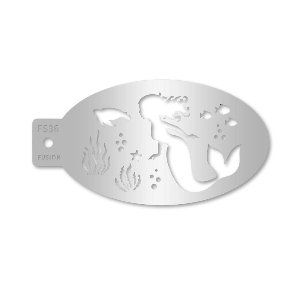 Fusion Body Art Face Painting Stencil Mermaid Underwater Adventure