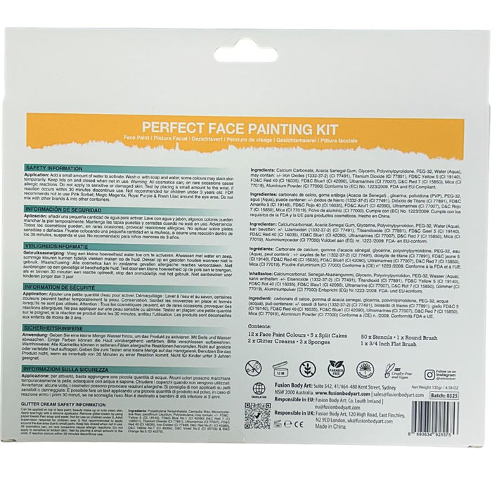 Fusion Body Art | Perfect Face Painting Kit