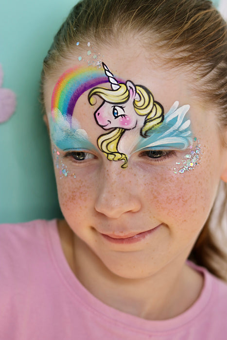 Fusion Body Art Face Paint | Split Cake | Rainbow Ponies by Lodie Up 30gr