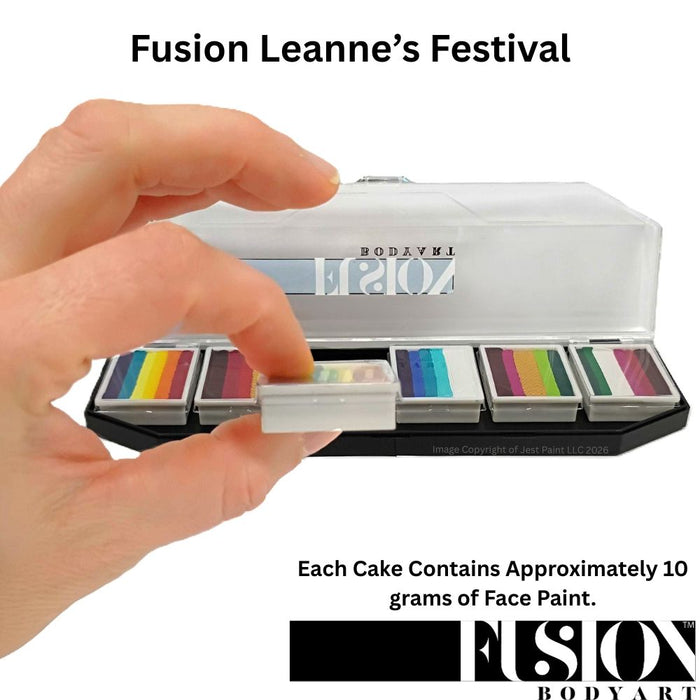 Fusion Body Art | Face Painting Palette | Leanne's Festival (Festive) Palette - LIMITED EDITION
