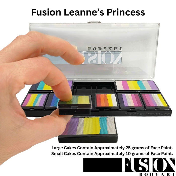 Fusion Body Art | Petal Face Painting Palette | Leanne's Princess Palette