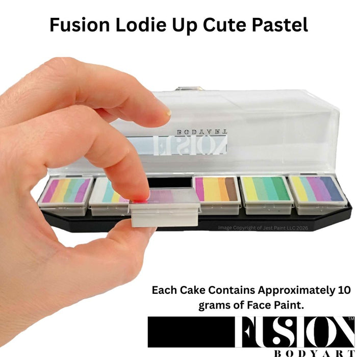 Fusion Body Art  | Lodie Up Face Painting Palette - Cute Pastel Rainbow