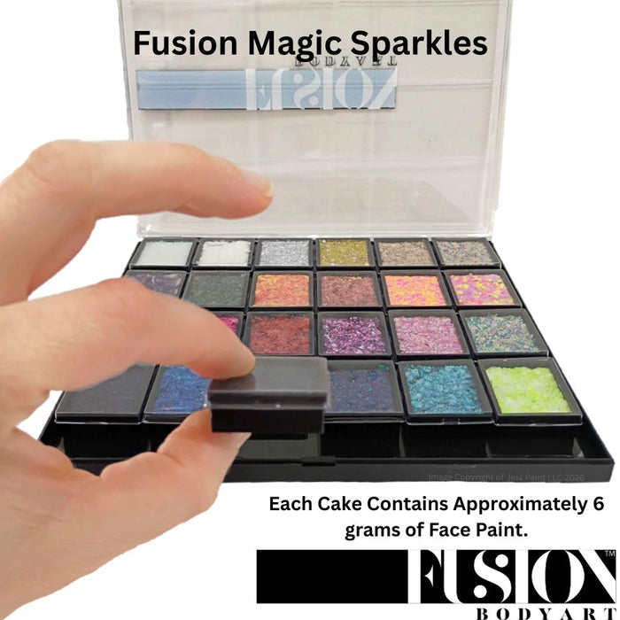Fusion Body Art |  24 Colour Shifting Glitter Cream Palette (not all colors shift) - MAGIC SPARKLES