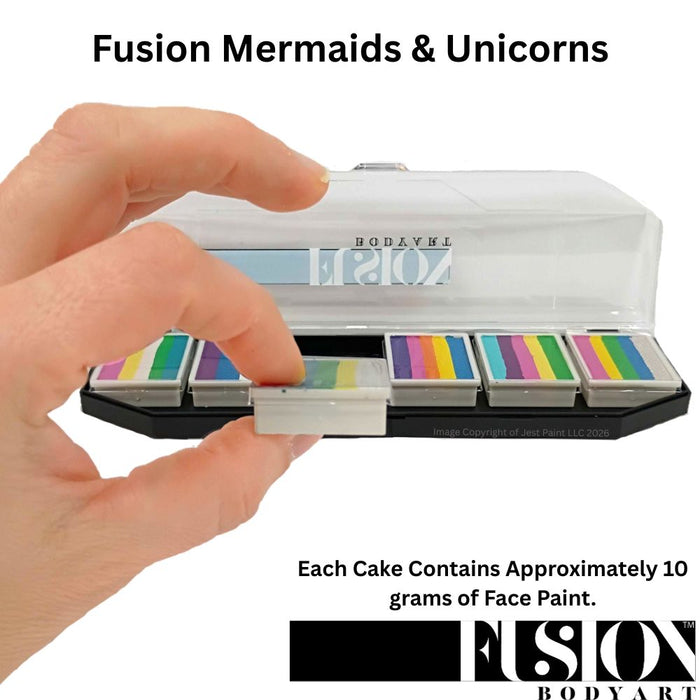 Fusion Body Art | Face Paint Palette | NEW Mermaids & Unicorns by Jest Paint (NOT NEON)