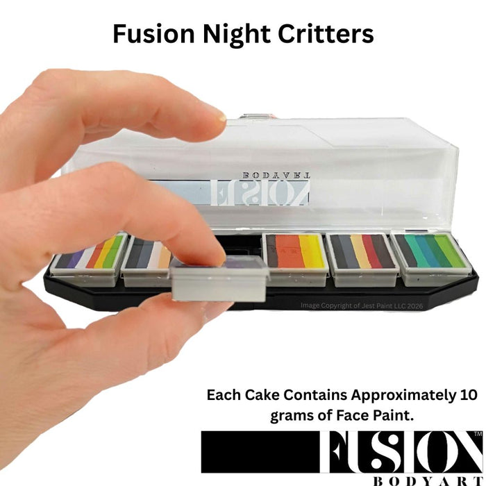Fusion Body Art  | Face Painting Palette - Night Critters (Halloween Palette)