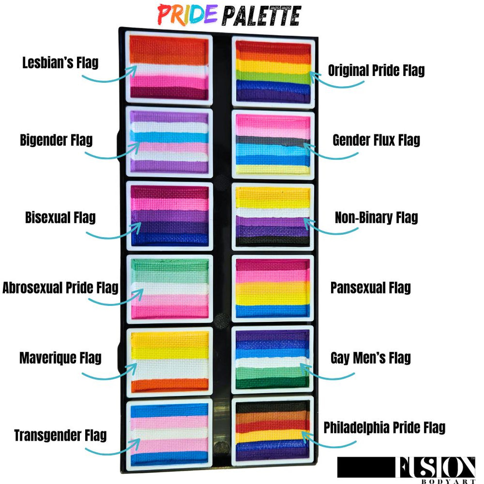 Fusion Body Art | Face Painting Palette | PRIDE Palette — Jest Paint ...