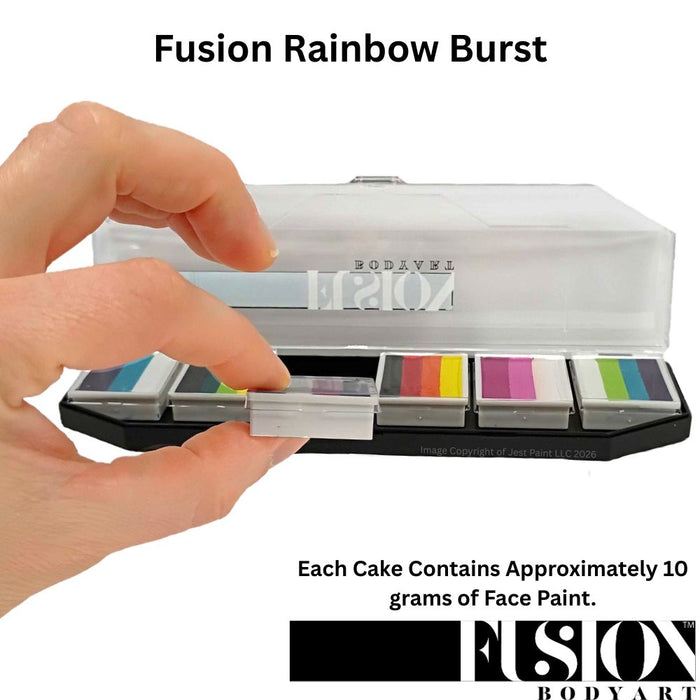 Fusion Body Art  | Spectrum Face Painting Palette | Rainbow Burst