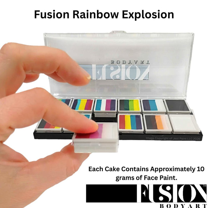 Fusion Body Art  | Spectrum Face Painting Palette | Rainbow Explosion