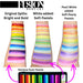 Fusion Body Art | Face Painting Palette | Thin Strokes - RAINBOW RUSH  (8 x 14gr)