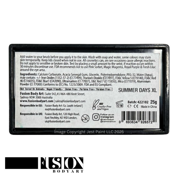 Fusion Body Art |  Leanne's Happy Pixie Petal Palette Refill - Summer Days XL 25gr