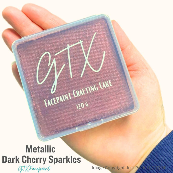 GTX Face Paint | Crafting Cake - Metallic Dark Cherry Sparkles 120gr