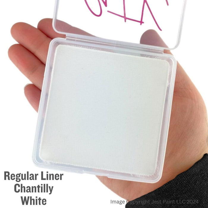 GTX Face Paint | Face Paint Liner Cake - Reg White Chantilly Lace  120gr