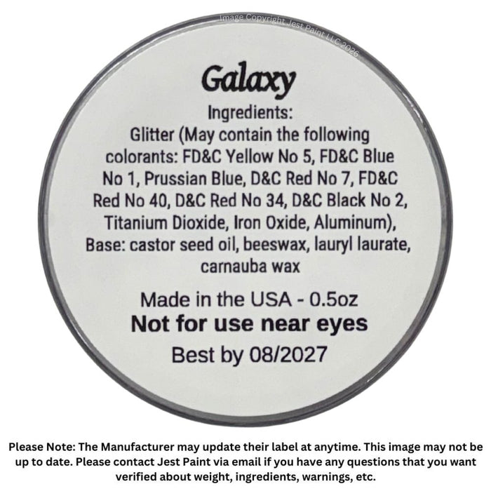 Amerikan Body Art | CHUNKY Glitter Cremes -  New Formula - GALAXY - .5oz