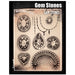 Tattoo Pro 181 | Air Brush Body Painting Stencil - Gemstones