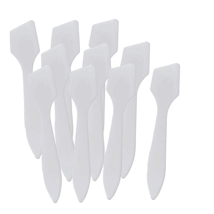 Spatula Applicators for Chunky Glitters - Short Angled WHITE -  Set of 10