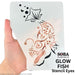 Stencil Eyes / Profiles - Face Painting Stencil - Glow Fish