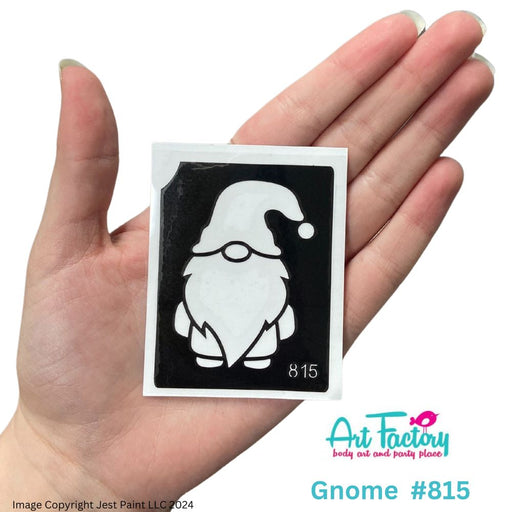 Art Factory | Glitter Tattoo Stencil - (815) Gnome - 5 Pack - #112