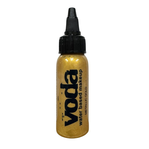 European Body Art | VODA (VIBE) Water Based Airbrush Body Paint  - Metallic Gold  - 1oz