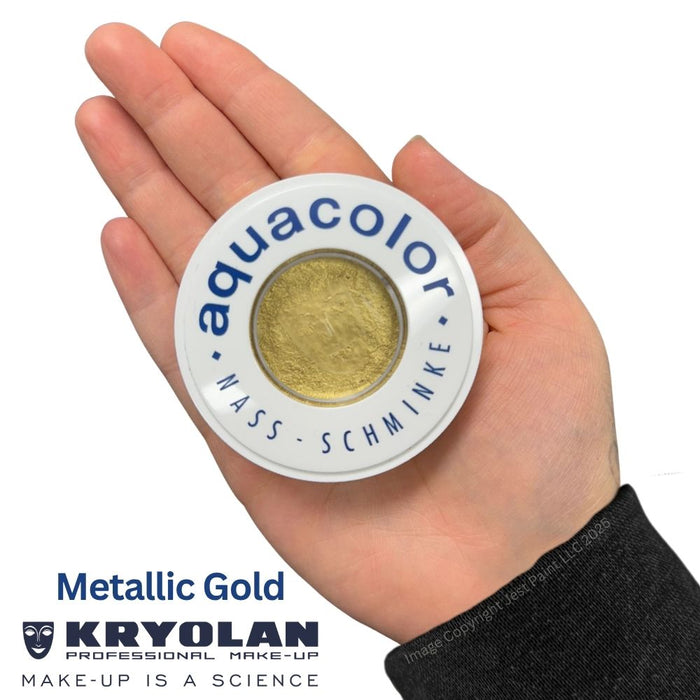 Kryolan Face Paint  Aquacolor - Metallic Gold - 1oz/30ML