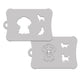 Ooh! Face Painting Stencil  | 2pc Set -  Golden Retriever Tattoo Stencil (T59)