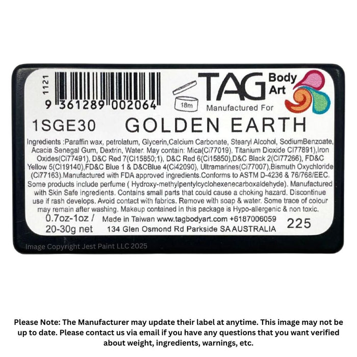 TAG Face Paint | 1 Stroke - Golden Earth  #35