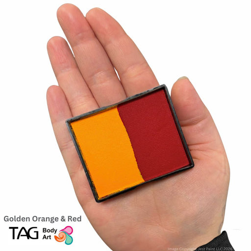 TAG Face Paint Split - Red and Golden Orange 50gr   #1