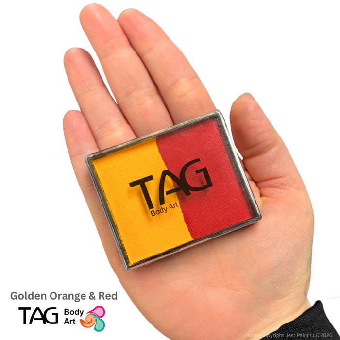 TAG Face Paint Split - Red and Golden Orange 50gr   #1