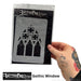 Tattoo Pro  | Body Painting Stencil - SINGLES Gothic Window - S110