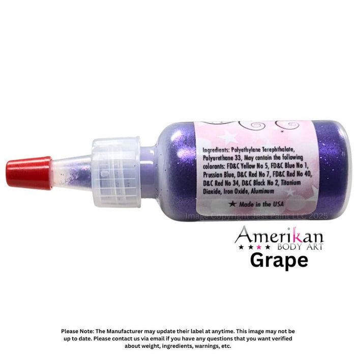 Amerikan Body Art | Face Paint Glitter Poof - Opaque Grape Soda (1/2oz) #16