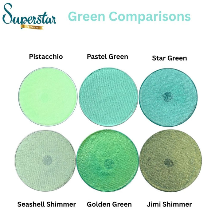 Superstar Face Paint | Star Green Shimmer 309 - 16gr