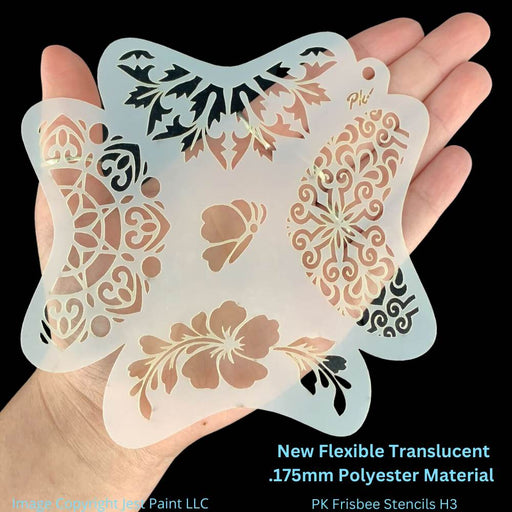 PK | FRISBEE Face Painting Stencil | New Mylar - Butterfly w/ Crowns - H3
