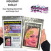Stencil Eyes / Profiles - Face Painting Stencil - Holiday Holly