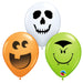 Qualatex Balloons |   5" Round - Halloween Face Assortment - 100ct   (7677)
