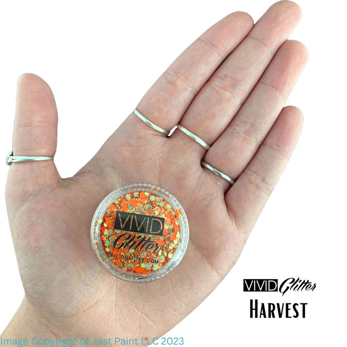 VIVID Glitter | LOOSE Chunky Hair and Body Glitter - Harvest (7.5gr)