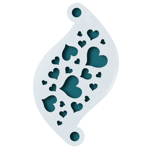 Superstar  | Face Painting Stencil - Hearts   77002